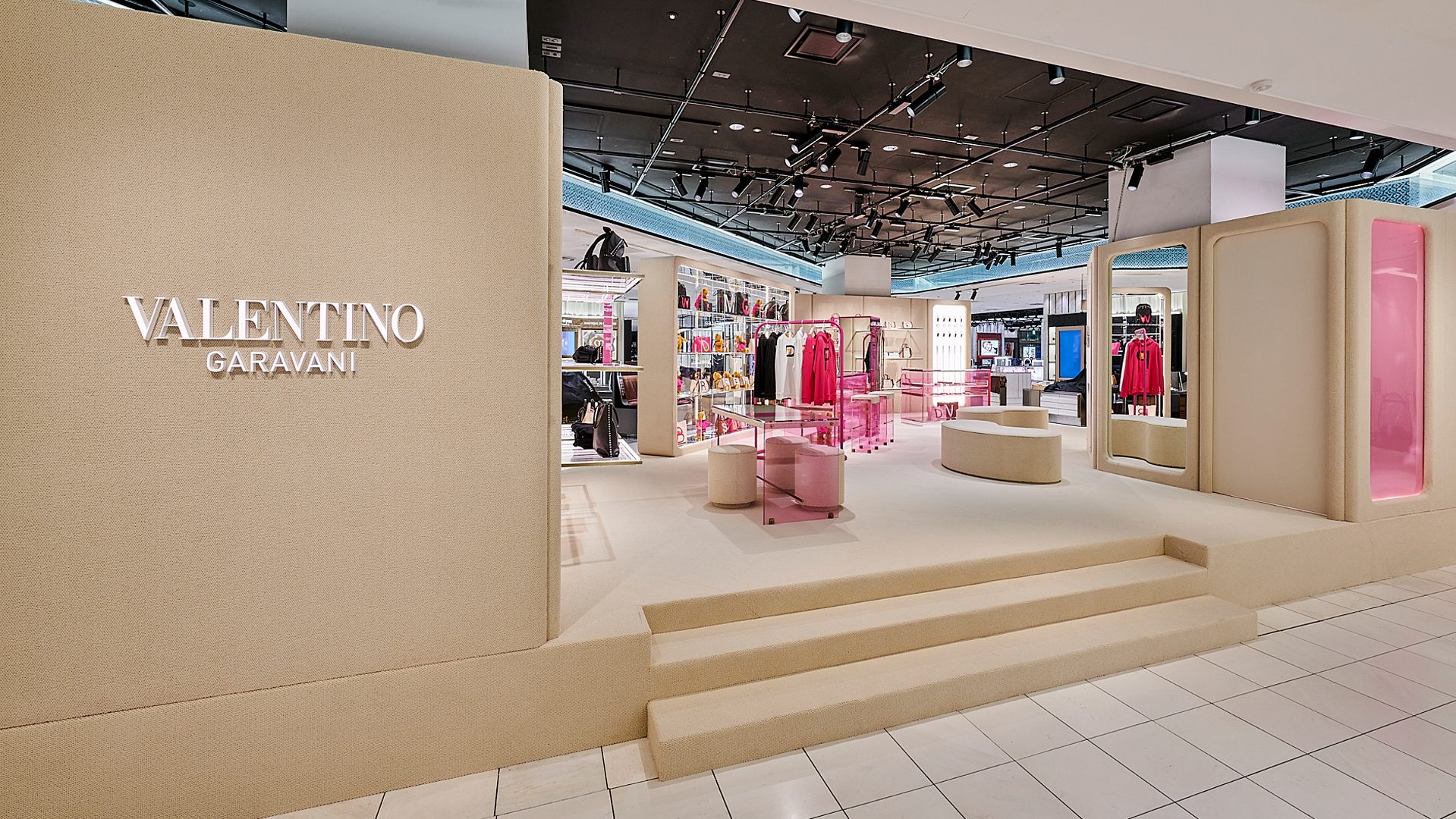 VALENTINO直営店 オプティクール ストライプ ポルカ 伊勢丹 新宿店