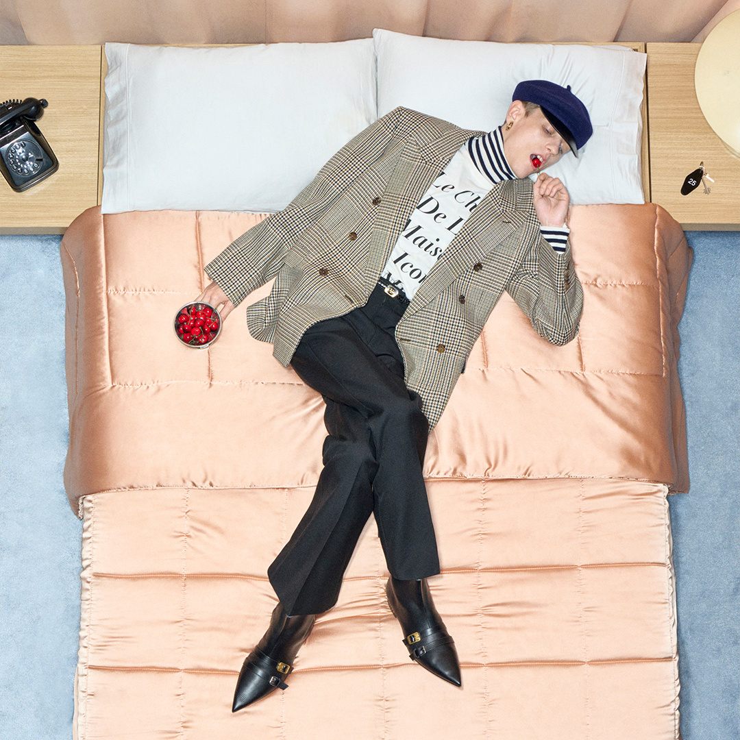 VALENTINO ヴィンテージチェック柄ジャケット　ワイドシルエット VALENTINO ヴィンテージチェック柄ジャケット ワイドシルエット