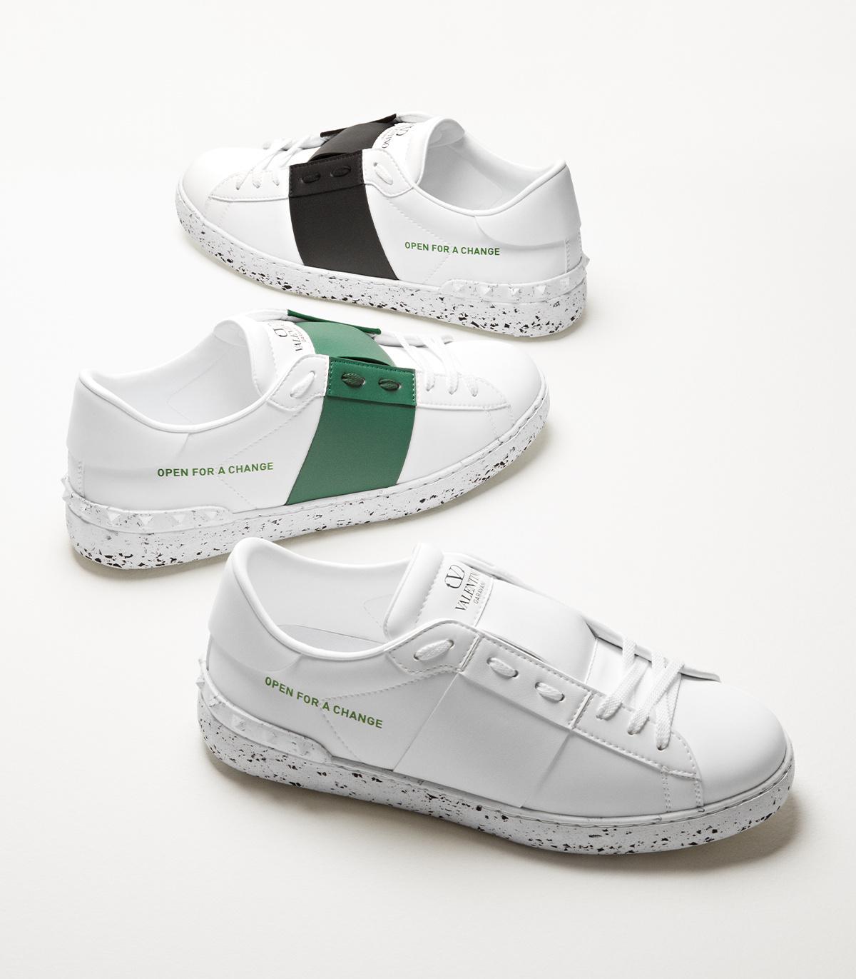 ★関税込★VALENTINO★Open For Change Men's Sneakers WHITE★ Open for a Change Valentino Garavani Sneakers | Valentino