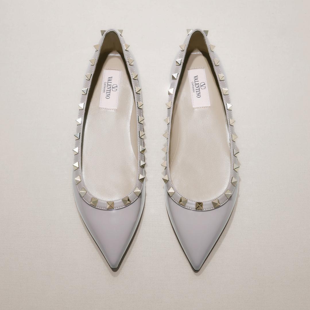 VALENTINO GARAVANI ROCKSTUD BALLERINE & MULES NEW