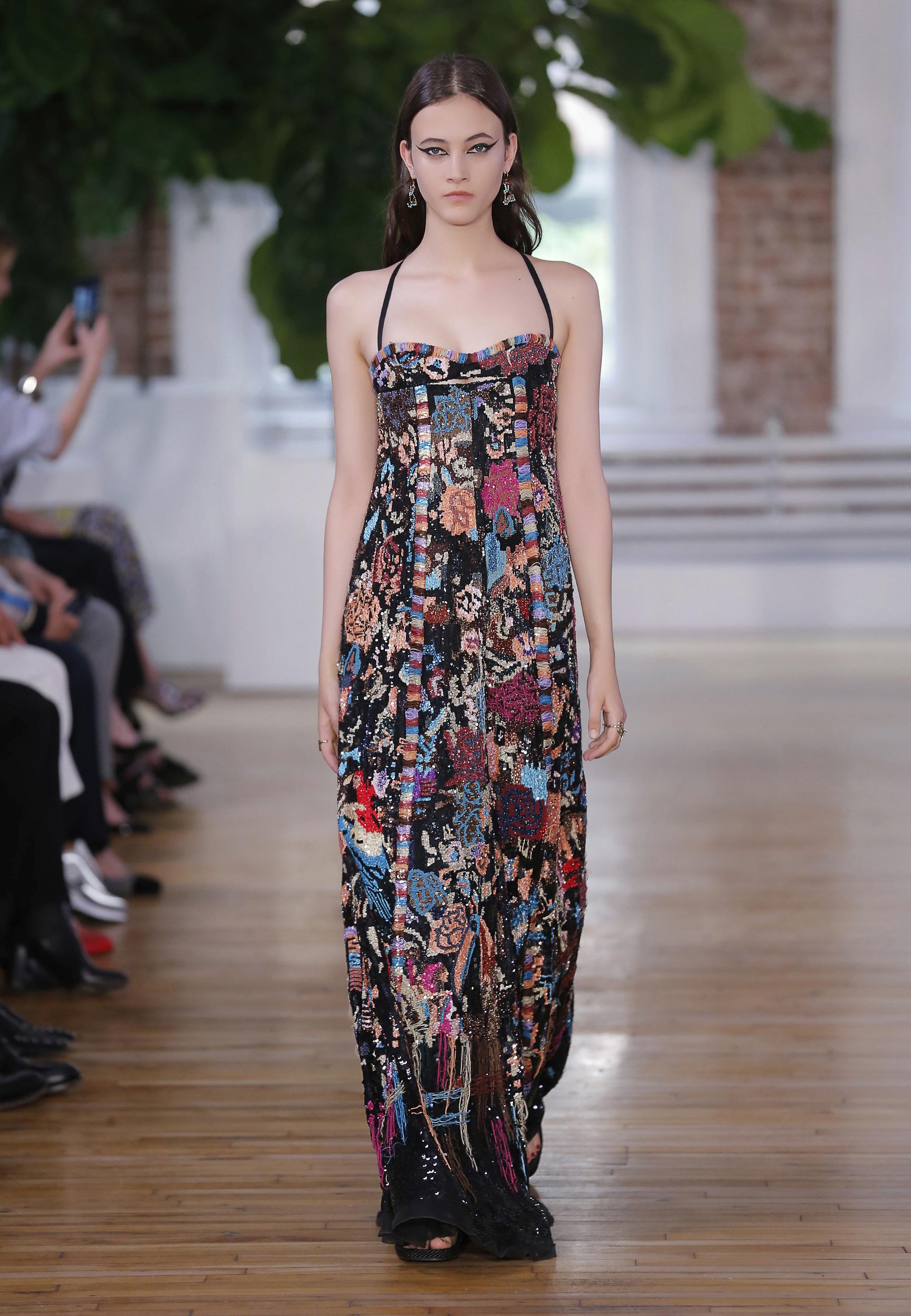 Valentino 2018 resort ロングワンピース　総柄 Valentino Fashion Resort 18 Women | Valentino