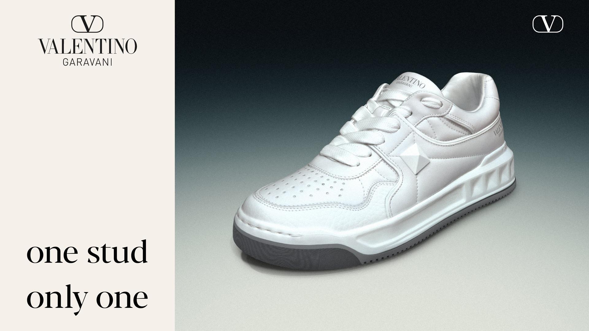 Valentino Garavani★One Stud レザースニーカー One Stud Sneakers Valentino Garavani for men | Valentino