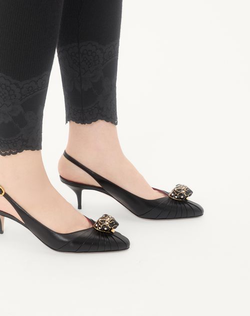 Valentino Garavani - Panthea Goatskin Pumps 55mm - Black - Woman - Pumps