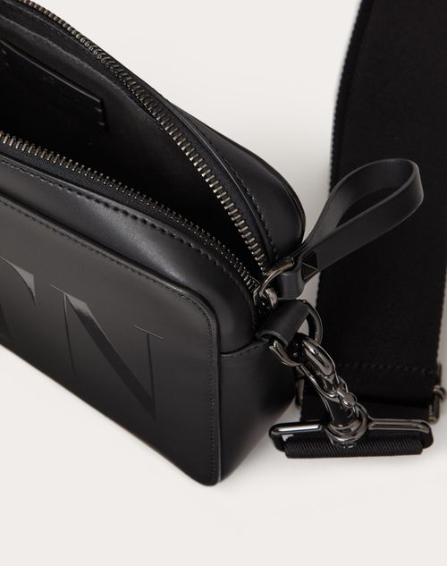 Valentino Vltn Logo Leather Crossbody Bag