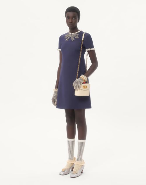 Valentino Garavani - Valentino Garavani Vain Vanity Bag In Shiny Calfskin - Butter - Woman - Shoulder Bags