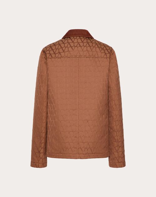 Valentino - Toile Iconographe Cordura Cotton Caban - Tan Brown - Woman - Jackets And Blazers