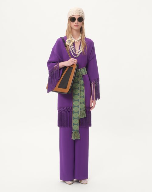 Valentino - Cady Couture Pants - Purple Orchid - Woman - Pants And Shorts