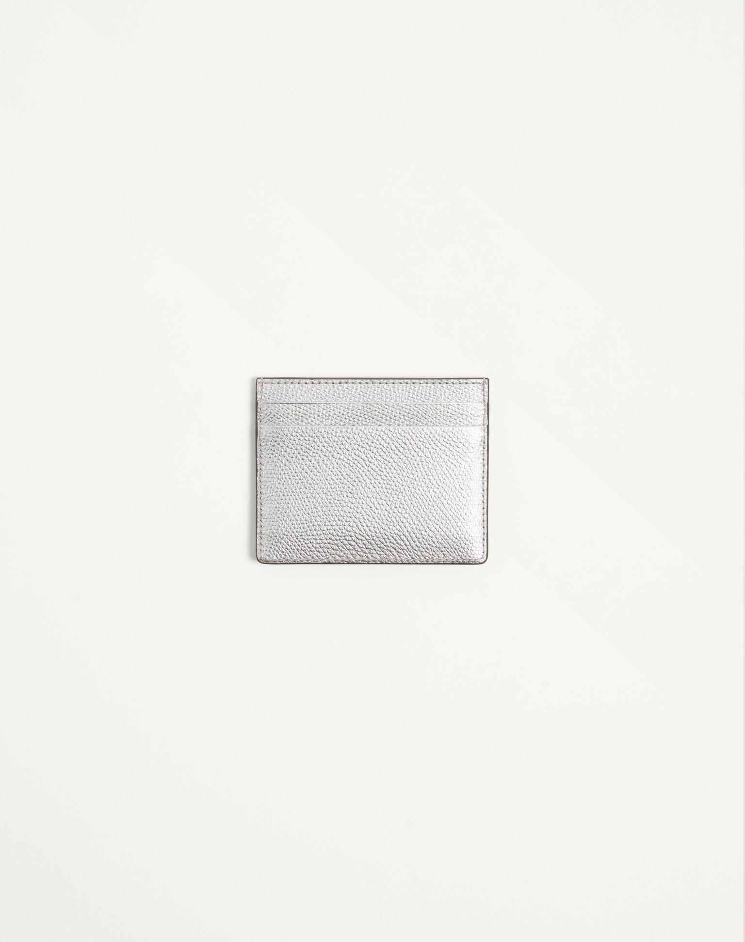 발렌티노 브이로고 시그니처 라미네이트 그레이니 카프스킨 카드홀더 8W2P0AJ7RFY_S13