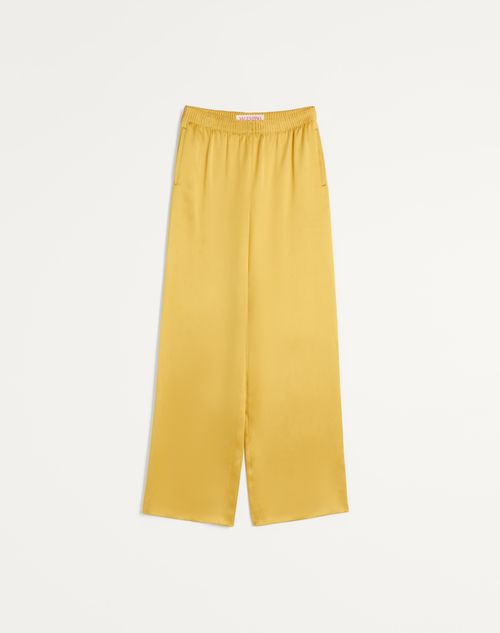 Valentino - Double Duchesse Pants - Gold - Woman - Pants And Shorts