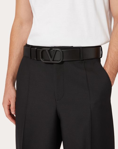 Valentino Garavani - Belt for Man - Black - 3Y2T0Q87WQG-0NO