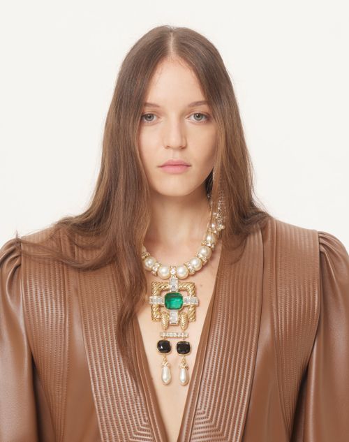 Valentino - Nappa Leather Jacket - Tan - Woman - Coats And Outerwear