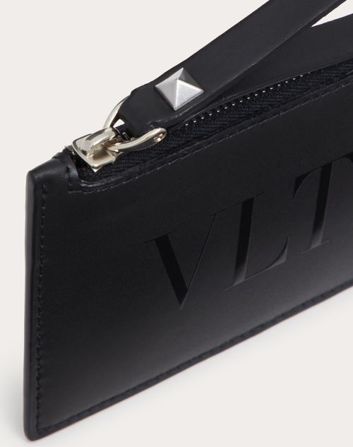 Valentino Garavani - Vltn カードホルダー - ブラック/ブラック - 男性 - Wallets & Cardcases - M Accessories
