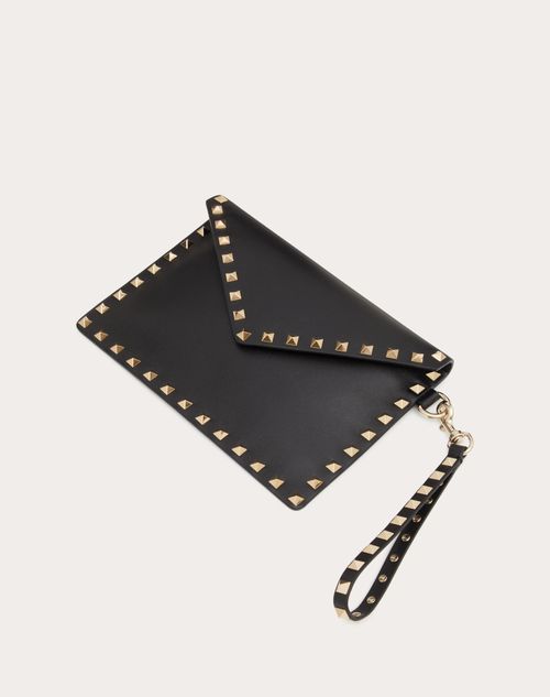 ROCKSTUD CALFSKIN POUCH