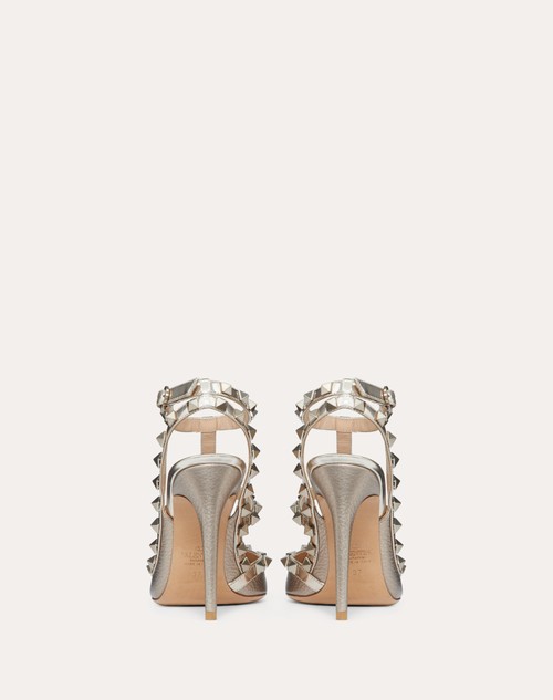 Valentino Garavani Rockstud 100mm ankle-strap pumps - Silver