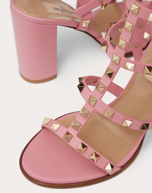 Valentino Garavani Pink Rockstud Heeled Sandals