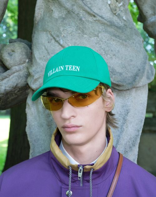 Valentino Garavani - Valentino Myvilla Embroidered Cotton Baseball Cap - Green - Man - Hats And Gloves