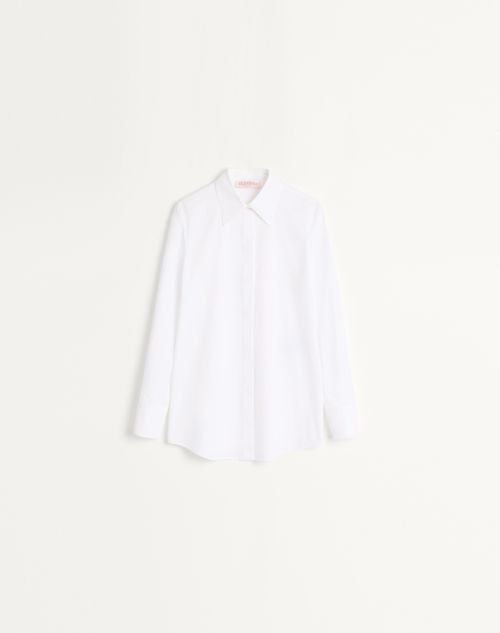 Valentino - Cotton Popeline Shirt - Woman - Shirts And Tops