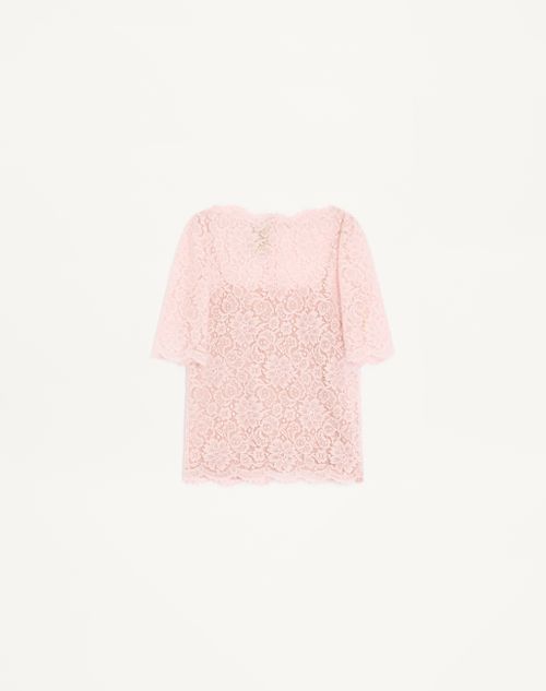 Valentino - Spitzenoberteil - Rosa - Frau - Blusen Und Tops