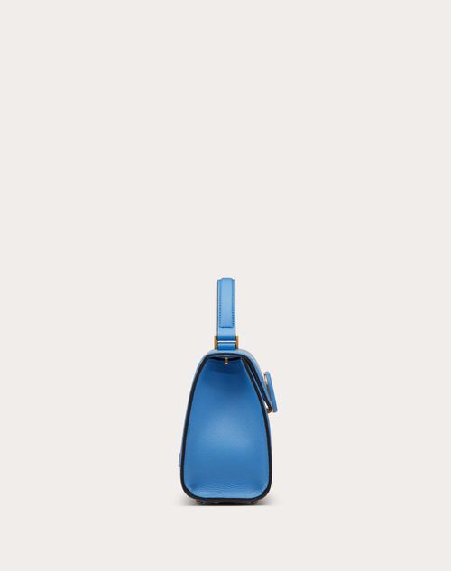 Valentino Garavani Small Vsling Grainy Calfskin Handbag Light Blue 