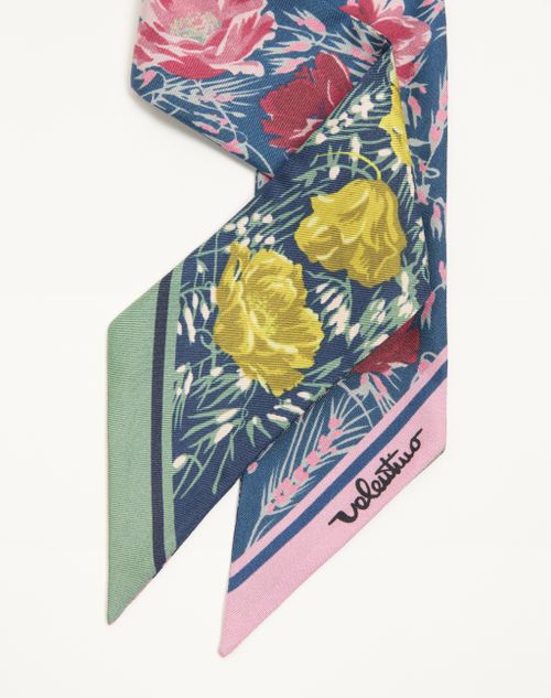 Valentino Garavani - Apres L'hiver Poppies Bandeau Scarf In Silk - Multicolour - Woman - Soft Accessories