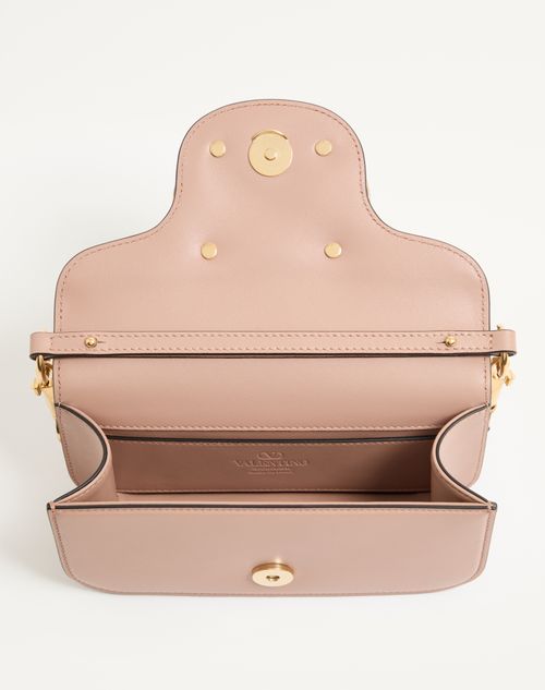 Valentino Garavani - Valentino Garavani Locò Small Shoulder Bag In Calfskin - Rose Cannelle - Woman - Shoulder Bags