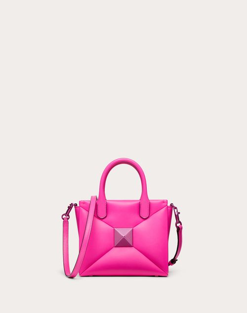 Valentino Garavani - Small One Stud Nappa Leather Handbag - Pink Pp - Woman - Valentino Garavani One Stud