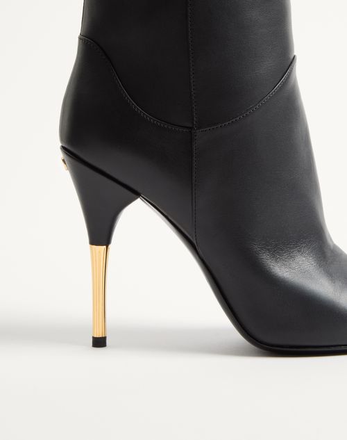Valentino Garavani - Deboot Over-the-knee Calfskin Boot 105mm - Black - Woman - Boots And Ankle Boots