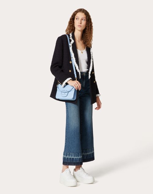 Valentino - Blue Washed Denim Jeans - Denim - Woman - Denim