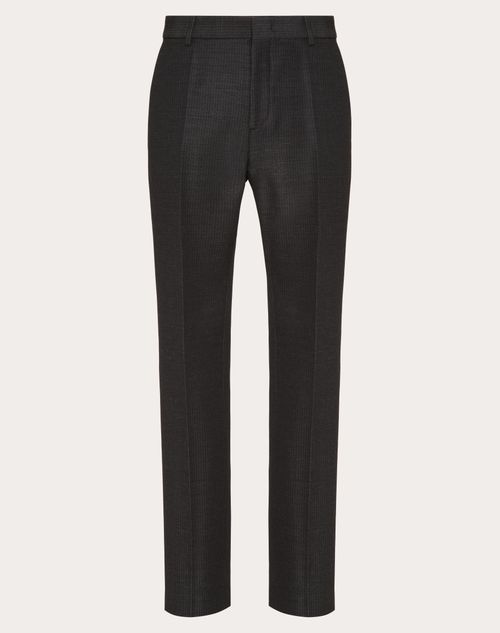 Valentino - Wool Trousers - Grey - Man - Trousers And Shorts