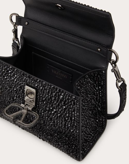 VALENTINO GARAVANI: Rockstud bag in leather with studs - Black  Valentino  Garavani mini bag VW2B0861 VSF online at