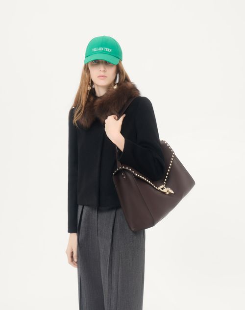 Valentino - Valentino Baby Camel Drap Jacket - Black - Woman - Jackets And Blazers