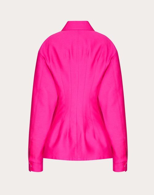 Valentino - Couture Blaser Peacoat - Pink Pp - Woman - Jackets And Blazers
