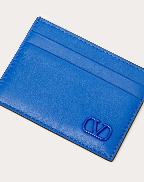 Valentino Garavani - Vlogo Signature Cardholder - Cobalt - Man - Man Bags & Accessories Sale