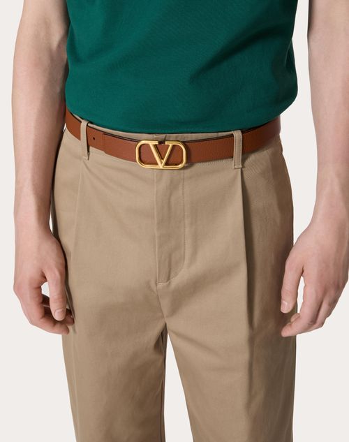 Vlogo Signature Reversible Elk-print Calfskin Belt 30 Mm for Vlogo Signature Reversible Elk-print Calfskin Belt 30 Mm for