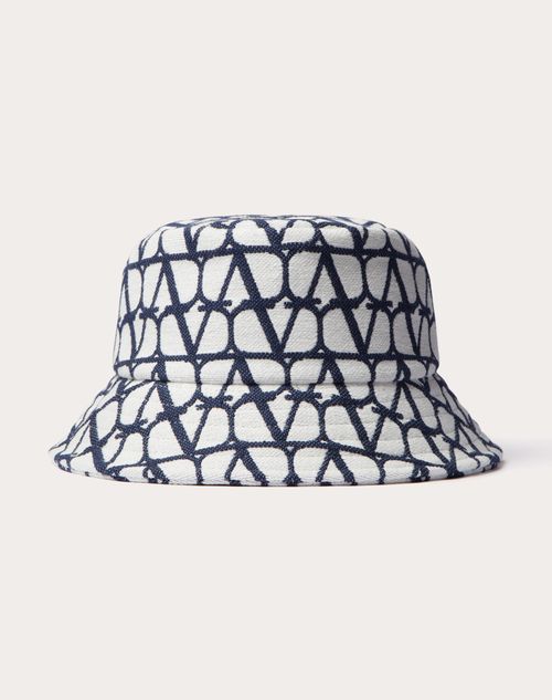 Louis Vuitton Monogram Essential Bucket Hat Blue Cotton. Size 58