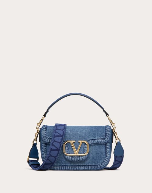 Valentino Garavani - Valentino Garavani Alltime Denim Shoulder Bag - Denim - Woman - Valentino Garavani Alltime