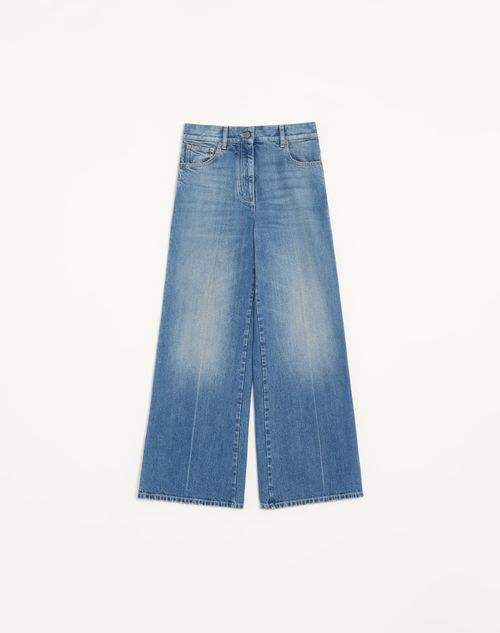 Valentino - Denim Pants - Denim - Woman - Denim