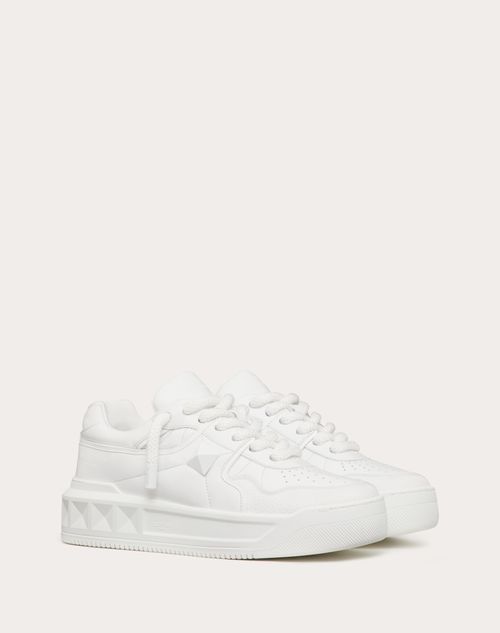 Valentino Garavani - One Stud Xl Nappa Leather Low-top Sneaker - White - Man - Gifts For Him
