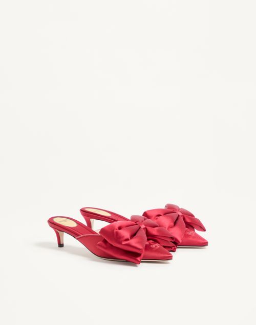 Valentino Garavani - Yolande Satin Mule 45mm - Red - Woman - Pumps And Slingbacks