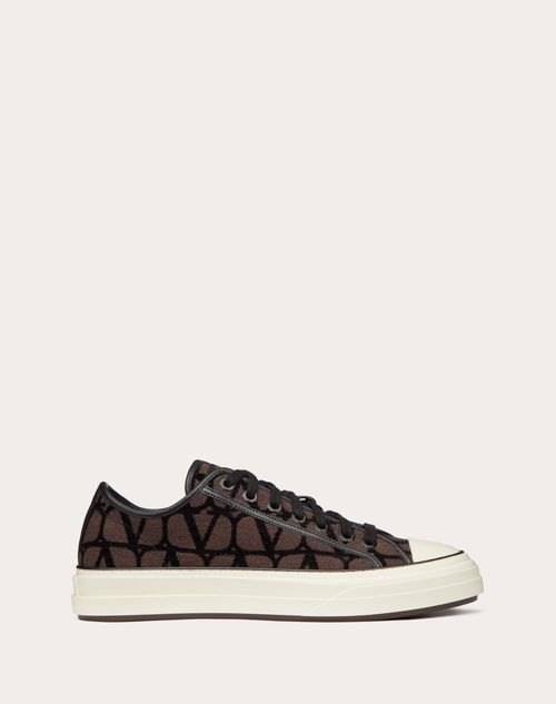 Valentino Garavani - Toile Iconographe Totaloop Low-top Sneaker - Fondantblack - Man - Shoes