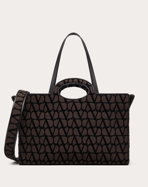 Valentino Garavani - Shopper Le Troisieme Aus Toile Iconographe - Fondant/schwarz - Mann - Shopper