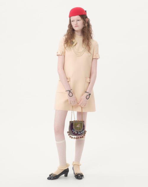 Valentino - Crepe Couture Short Dress - Birch - Woman - Dresses