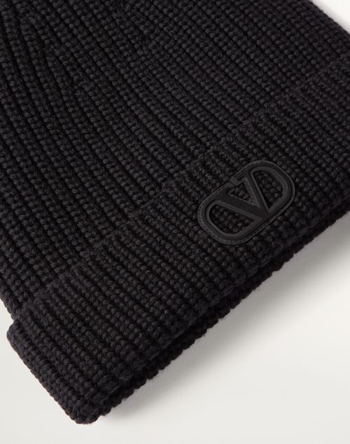 Signature Logo Beanie, Black