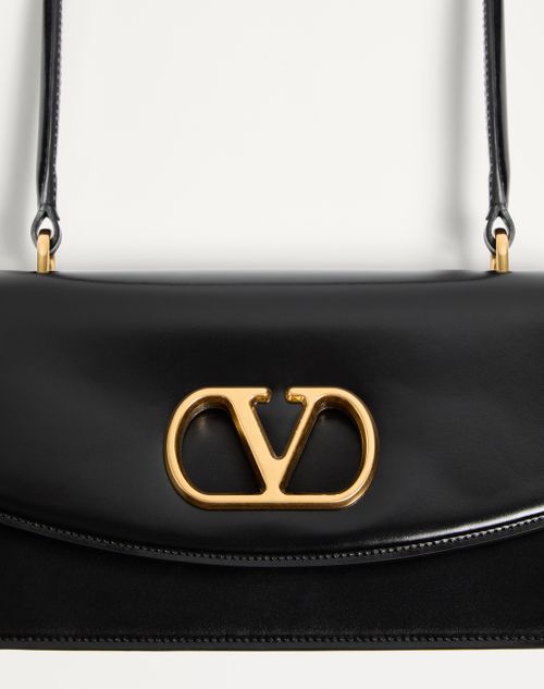Valentino Garavani Vain Bag With Handle In Shiny Calfskin Valentino Garavani Vain Bag With Handle In Shiny Calfskin