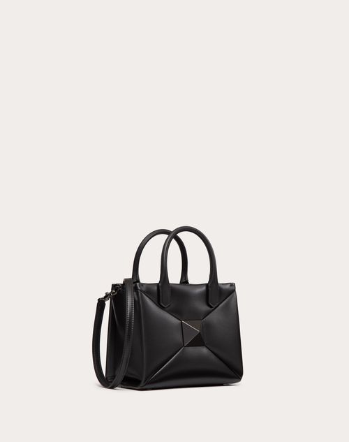 Valentino Garavani - Small One Stud Nappa Handbag With Tone-on-tone Stud - Black - Woman - Single Handle Bags