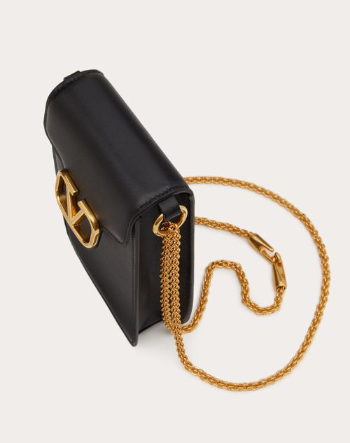 LOC CALFSKIN PHONE CASE WITH CHAIN