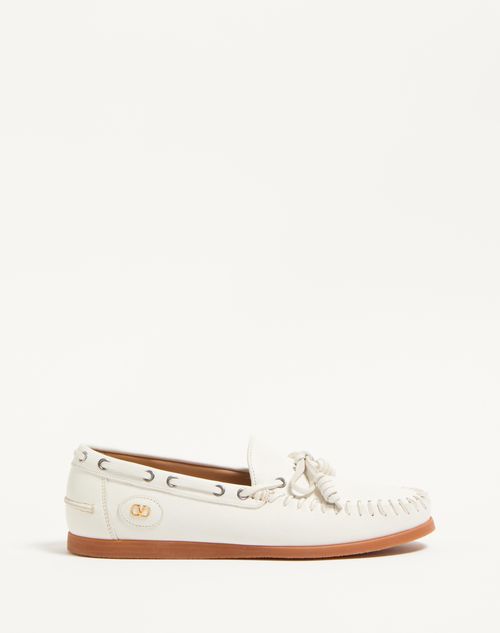 Valentino Garavani - Palm Avenue Buffalo Boat Shoe - Ivory - Man - Shelf - M Shoes - Palm Avenue
