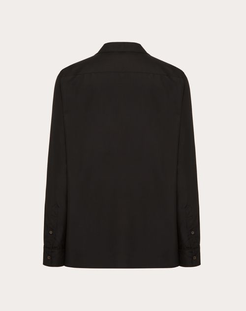 Valentino - 실크 파자마 셔츠 - 블랙 - 남성 - 셔츠