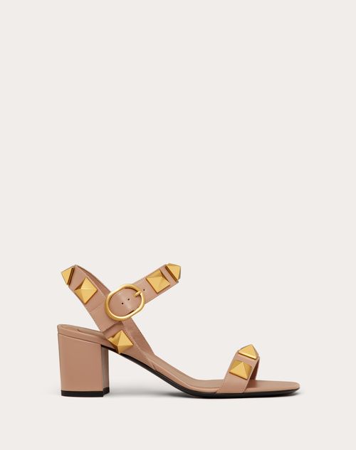 Valentino Garavani - Roman Stud Calfskin Sandal 60 Mm - Rose Cannelle - Woman - Sandals
