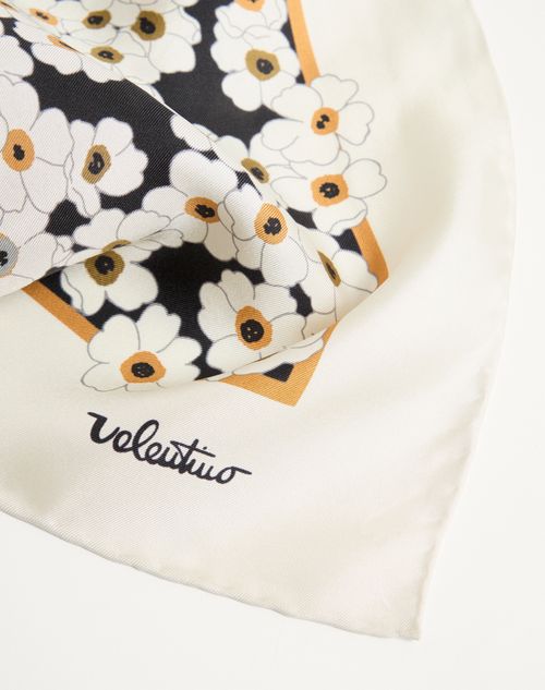 Valentino Garavani - Après L'hiver Primula Scarf In Silk - Black/multicolour - Woman - Soft Accessories